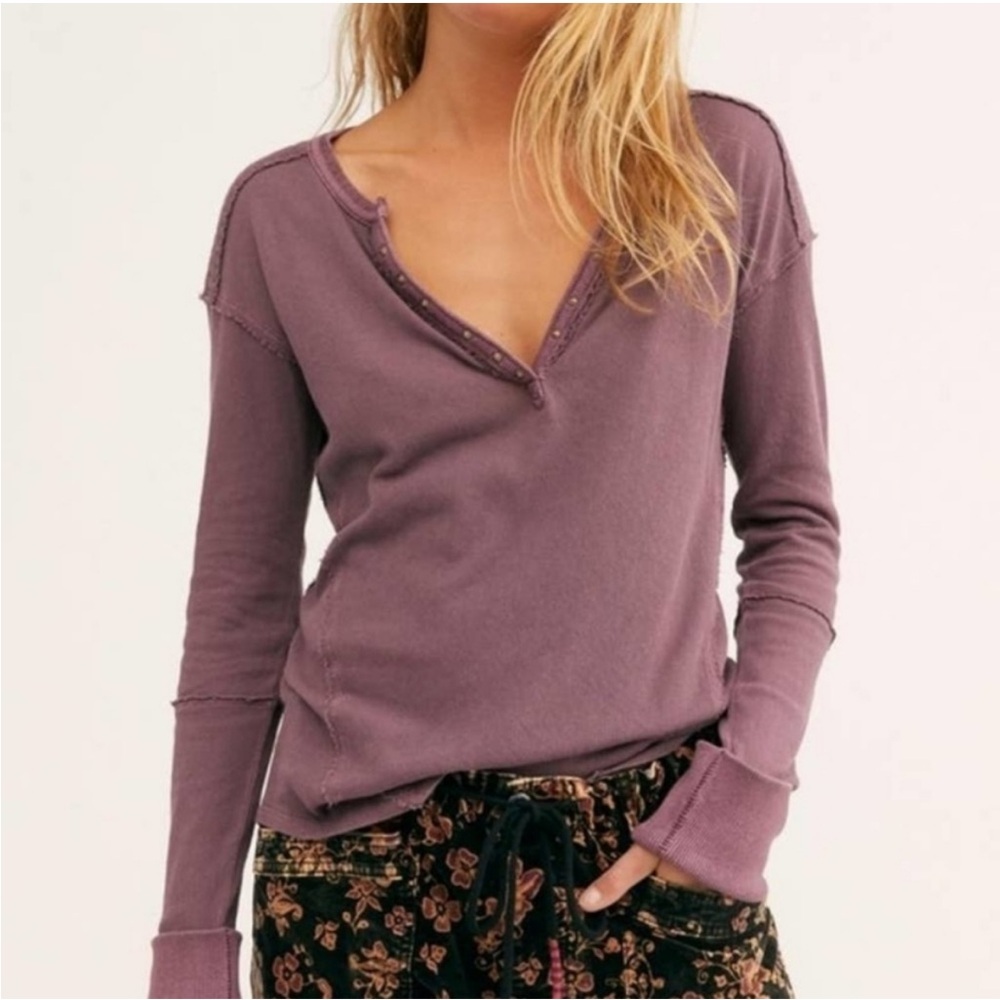 Free People - We the Free Military Mix Henley